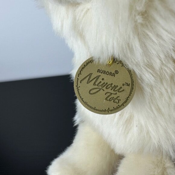 Aurora Miyoni Tots Wolf Pup 10 Realistic Gray White Plh Stuffed Animal - Picture 6 of 7